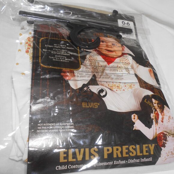 NEW RUBIES HALLOWEEN COSTUME ELVIS PRESLEY SZ 0-6 MONTHS ONESIE PANTS BOOTIES CA - Picture 8 of 9